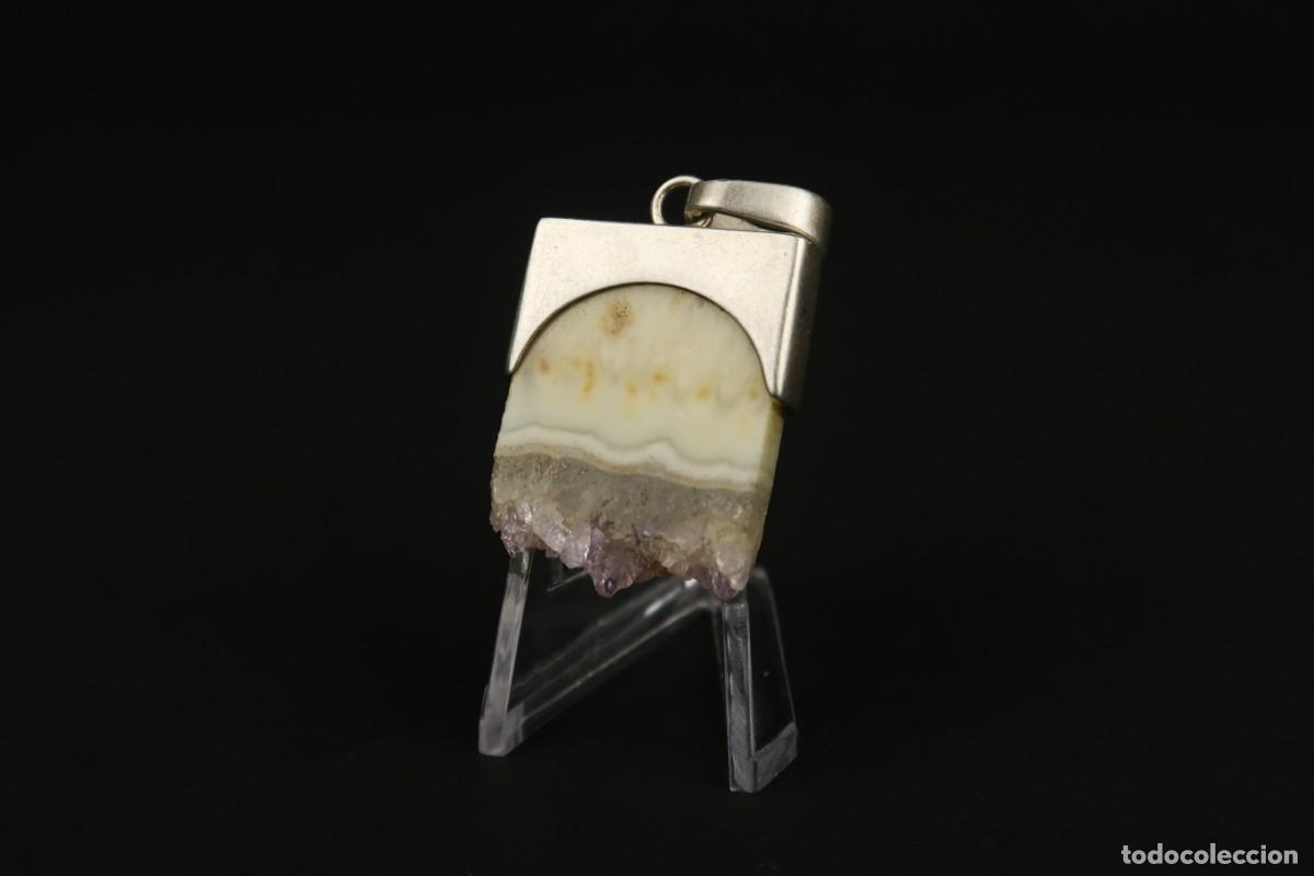 Joyeria: Antiguo Colgante de Plata y &Aacute;gata - Foto 5