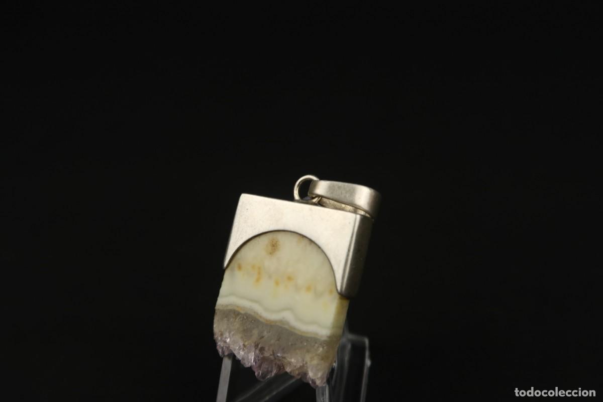 Joyeria: Antiguo Colgante de Plata y &Aacute;gata - Foto 6