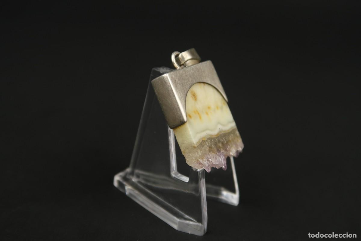 Joyeria: Antiguo Colgante de Plata y &Aacute;gata - Foto 7