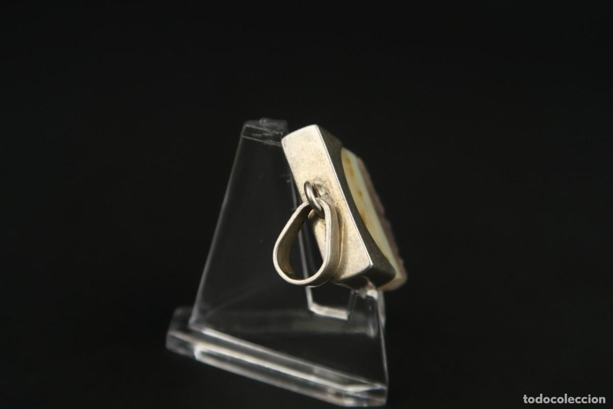 Joyeria: Antiguo Colgante de Plata y &Aacute;gata - Foto 10