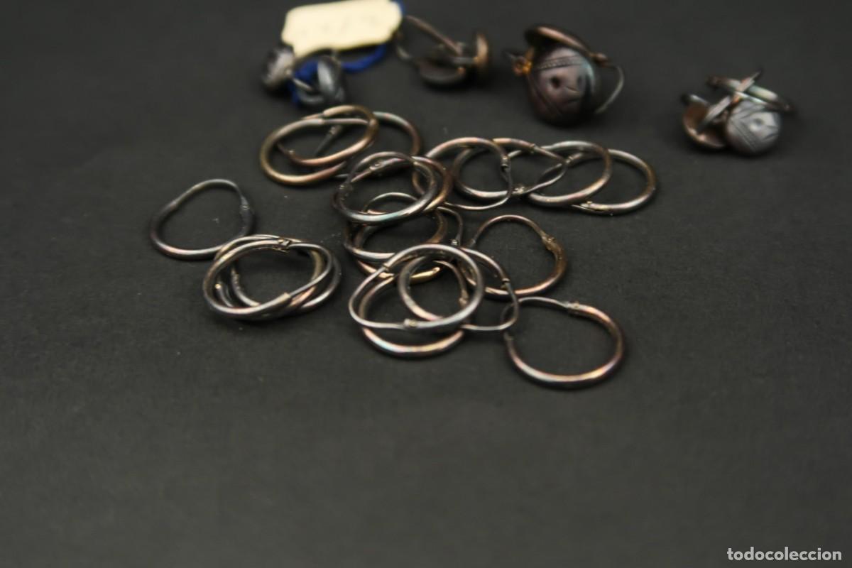 Joyeria: Antiguo Conjunto de Pendientes de Plata - Foto 2