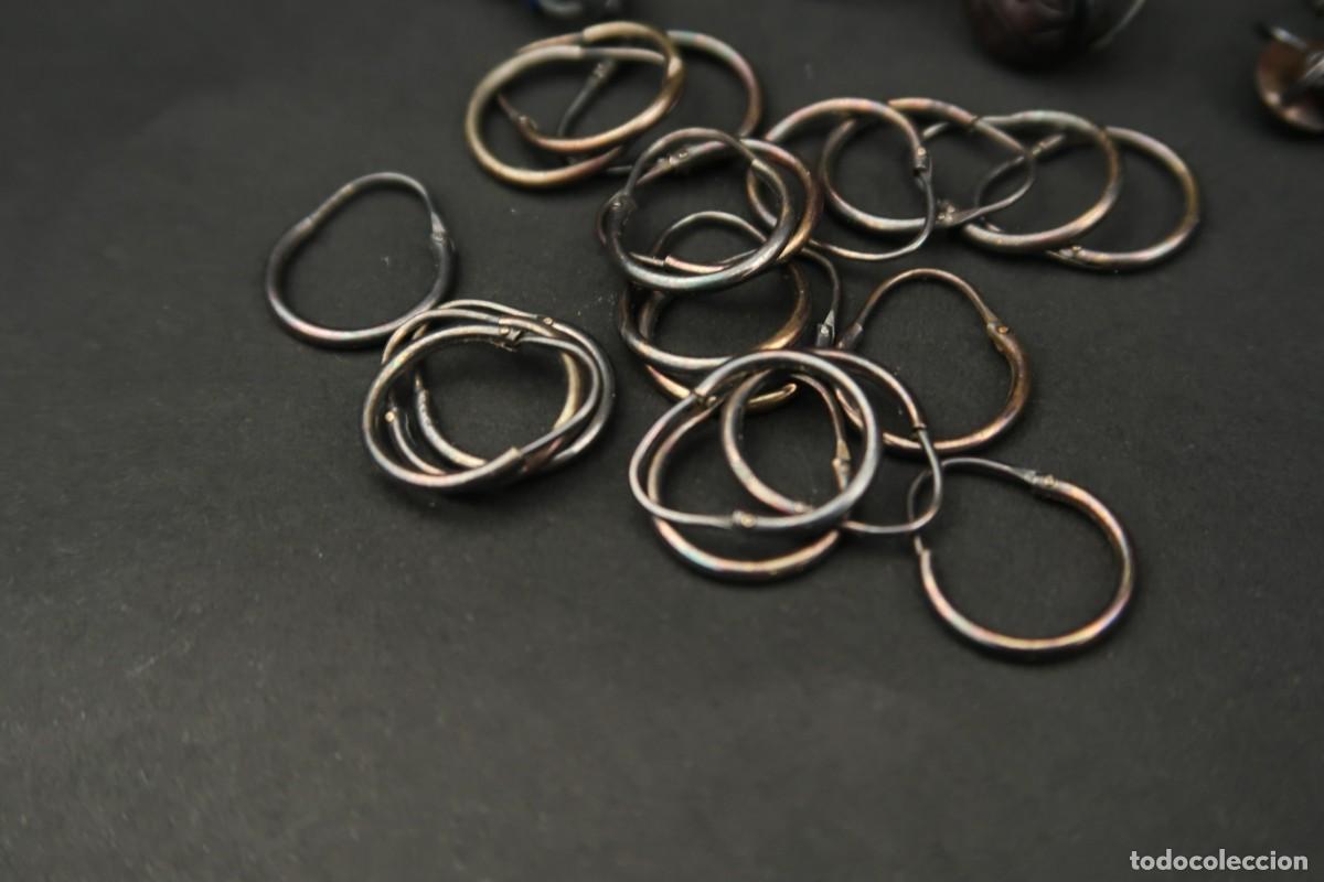 Joyeria: Antiguo Conjunto de Pendientes de Plata - Foto 3