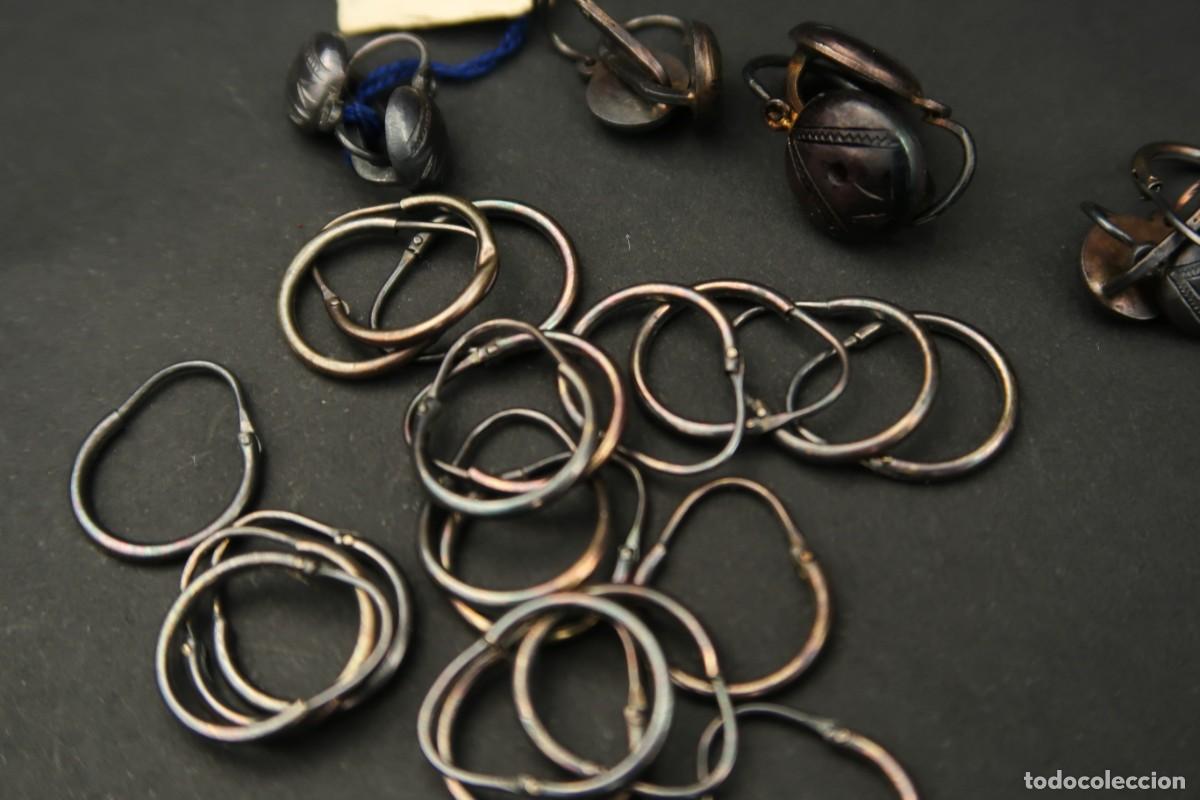 Joyeria: Antiguo Conjunto de Pendientes de Plata - Foto 4