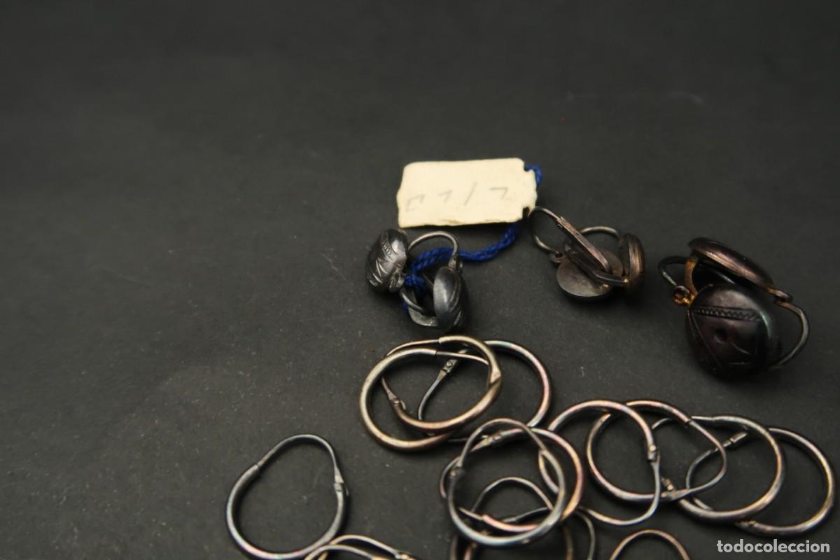 Joyeria: Antiguo Conjunto de Pendientes de Plata - Foto 5
