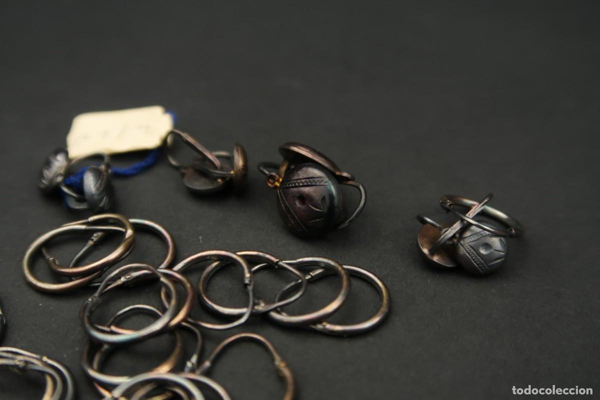 Joyeria: Antiguo Conjunto de Pendientes de Plata - Foto 7