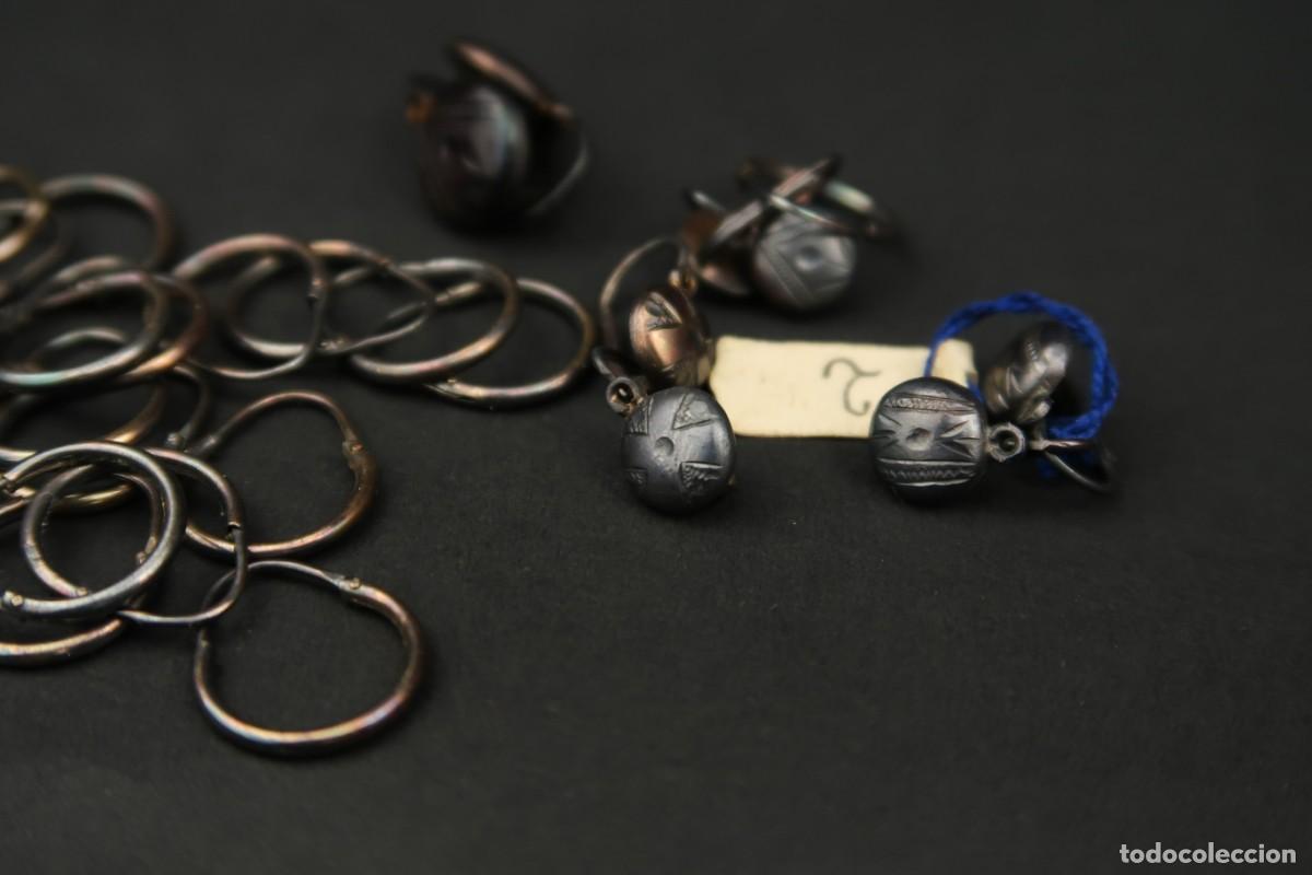 Joyeria: Antiguo Conjunto de Pendientes de Plata - Foto 10