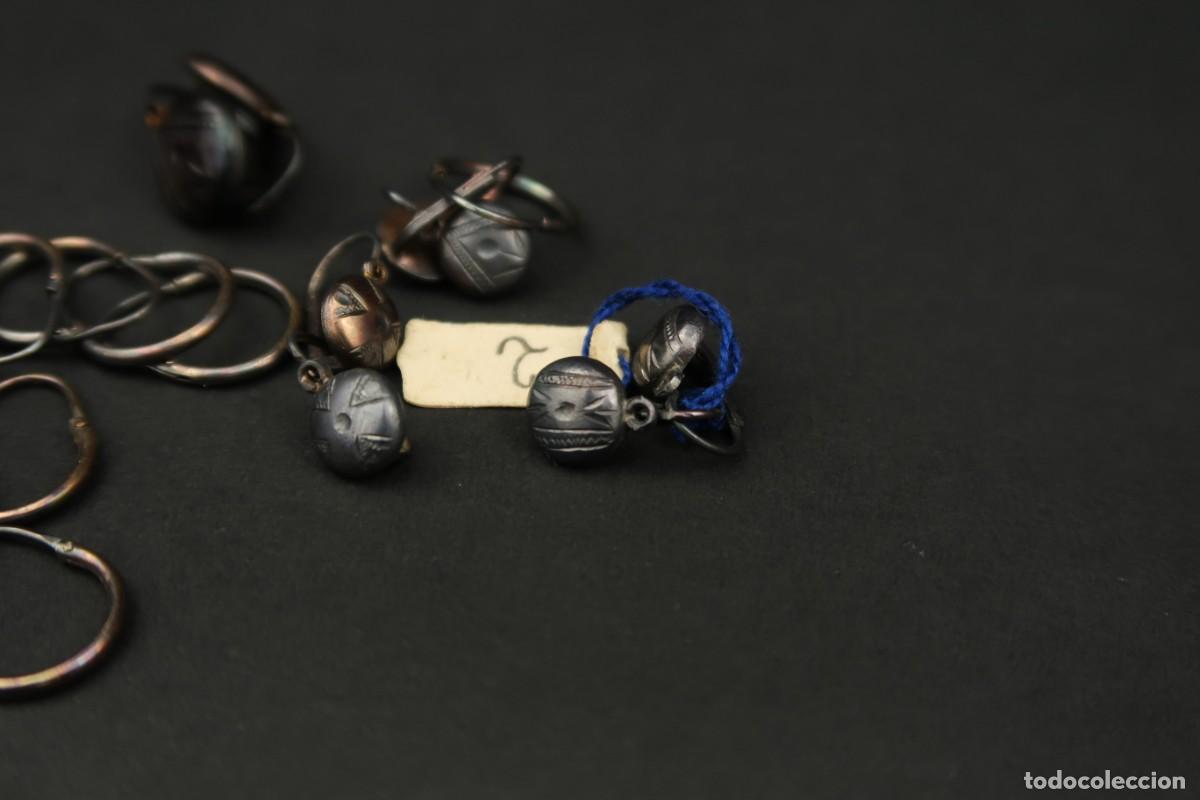 Joyeria: Antiguo Conjunto de Pendientes de Plata - Foto 11