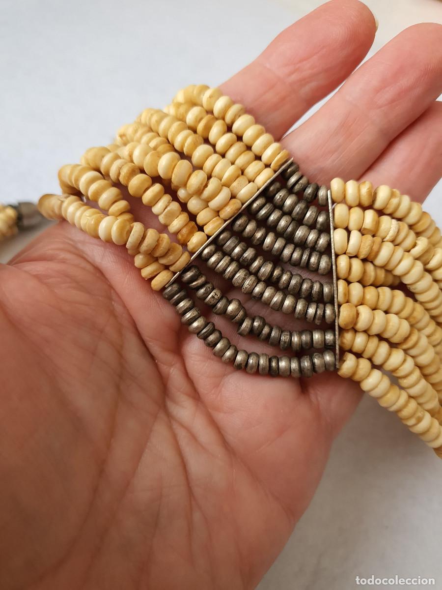 Joyeria: Conjunto collar y pendientes. &Eacute;tnico. Hueso - Foto 4
