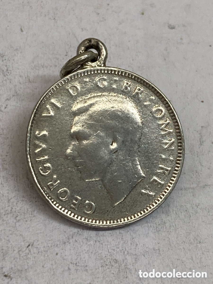 Joyeria: Colgante de plata moneda once schelling 1842 C241 - Foto 2