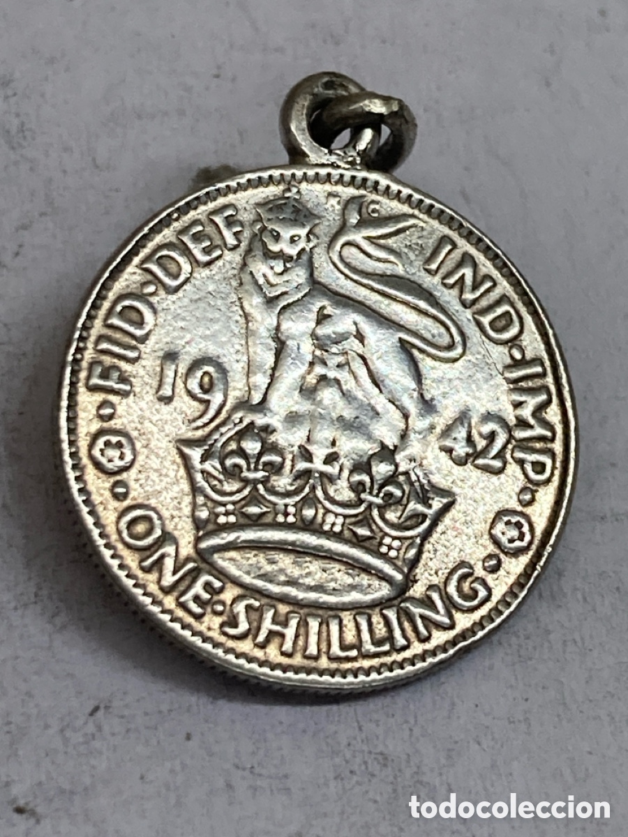 Joyeria: Colgante de plata moneda once schelling 1842 C241 - Foto 1