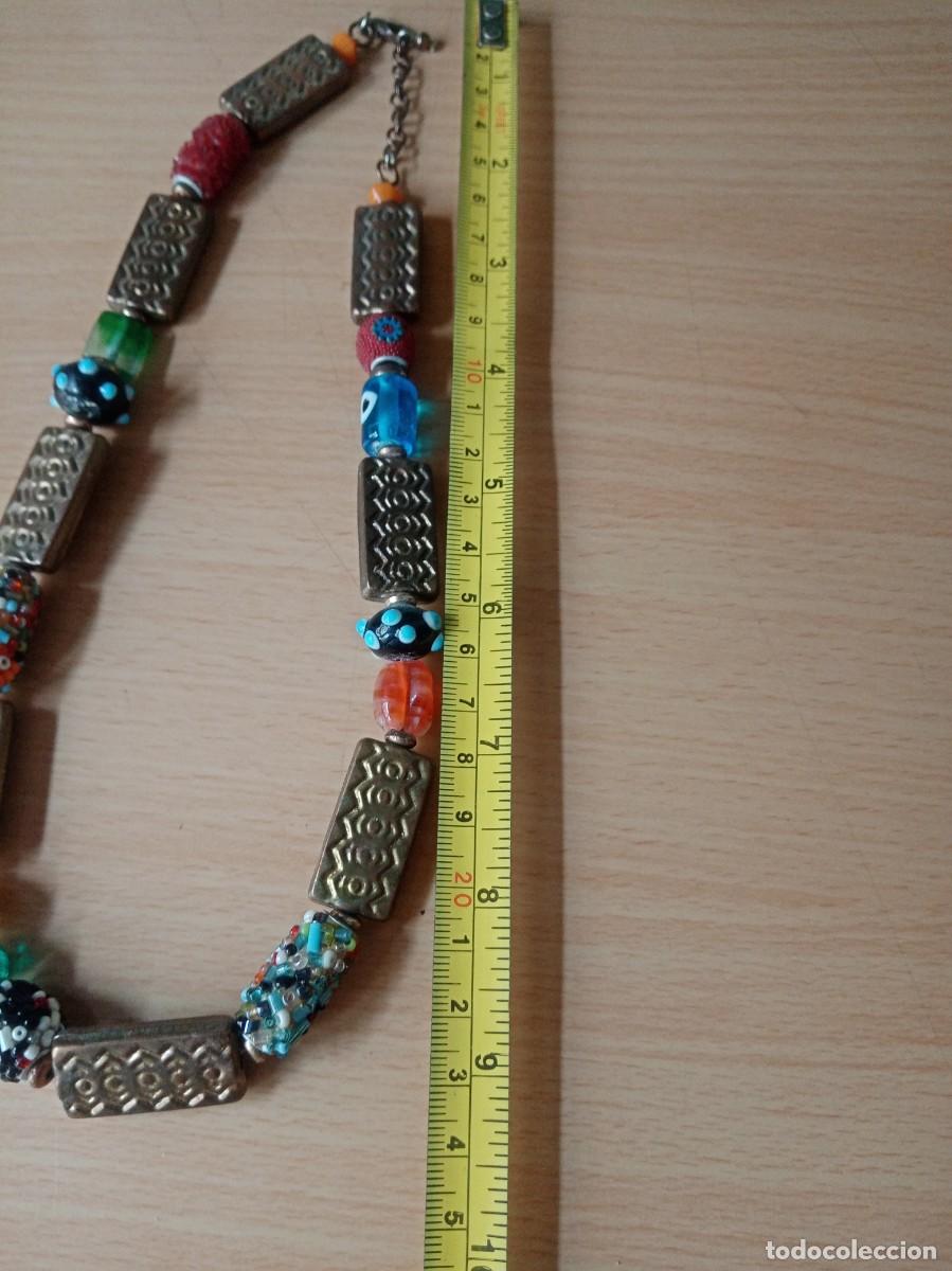Joyeria: COLLAR COLORIDO DE LAT&Oacute;N Y CRISTAL - Foto 3
