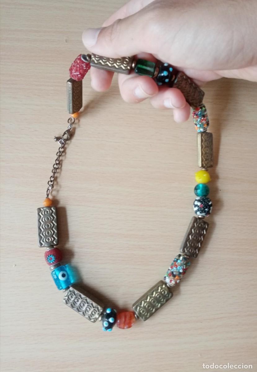 Joyeria: COLLAR COLORIDO DE LAT&Oacute;N Y CRISTAL - Foto 4