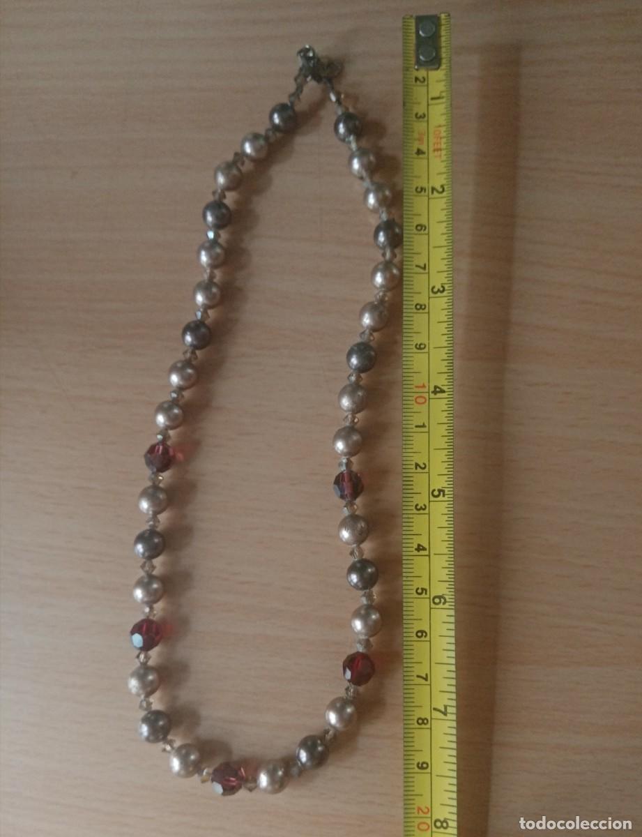 Joyeria: ANTIGUO COLLAR CORTO DE CUENTAS DE COLORES - Foto 3