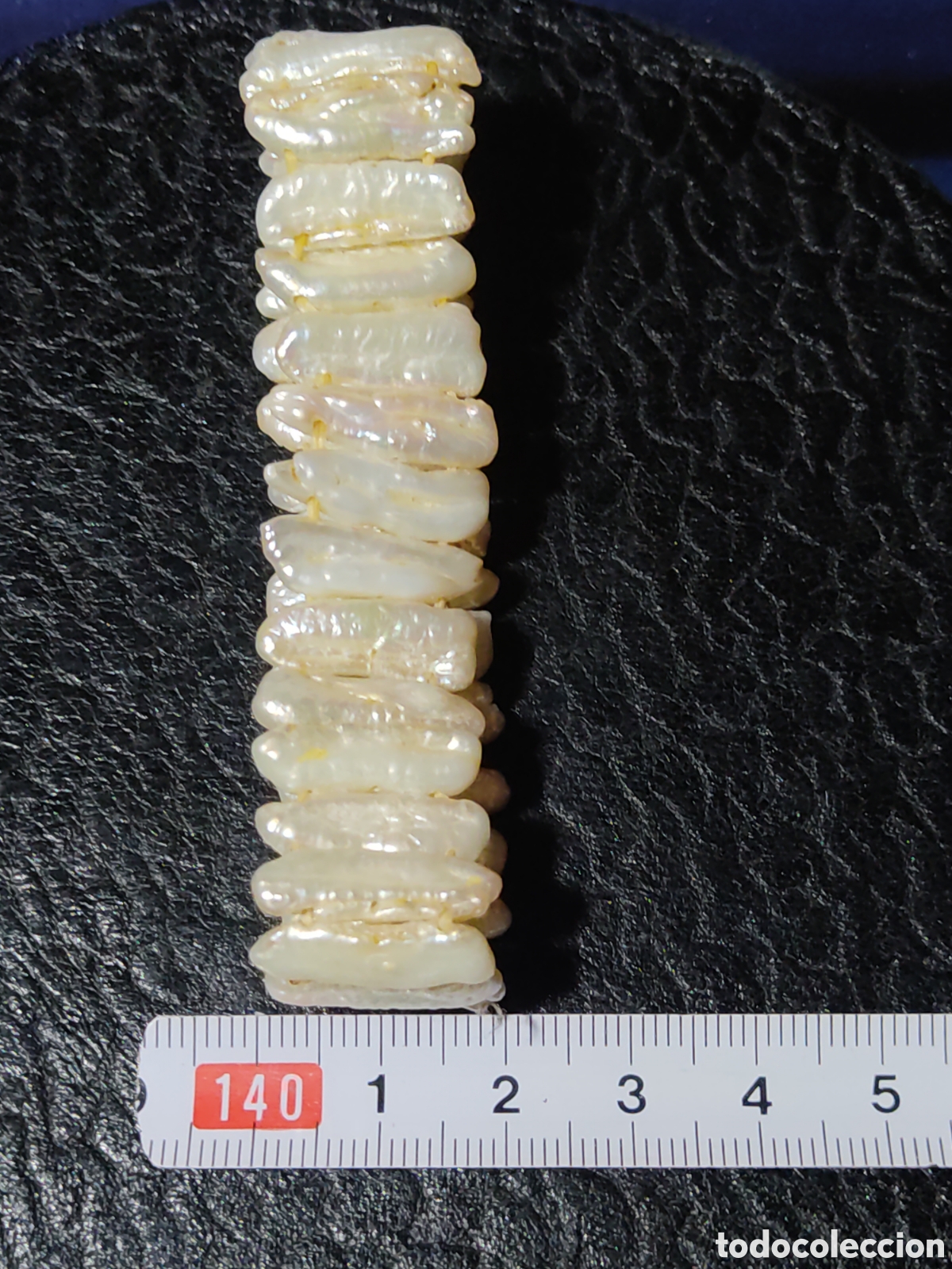 Joyeria: Pulsera de perlas barrocas alargadas.Vintage. - Foto 3