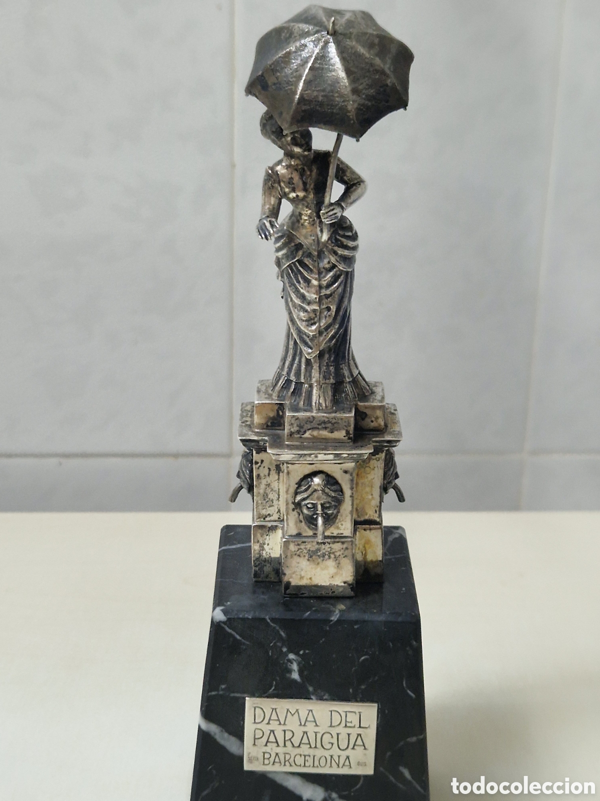 Joyeria: FIGURA DE MUJER CON PARAGUAS PLATA - Foto 7