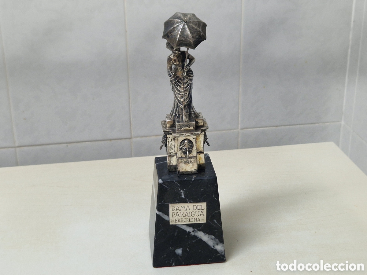 Joyeria: FIGURA DE MUJER CON PARAGUAS PLATA - Foto 9