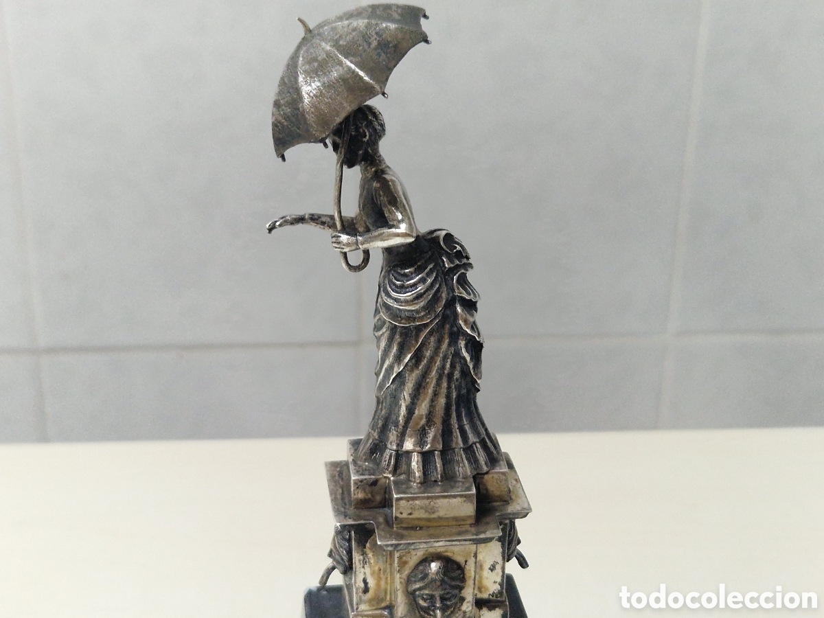 Joyeria: FIGURA DE MUJER CON PARAGUAS PLATA - Foto 17