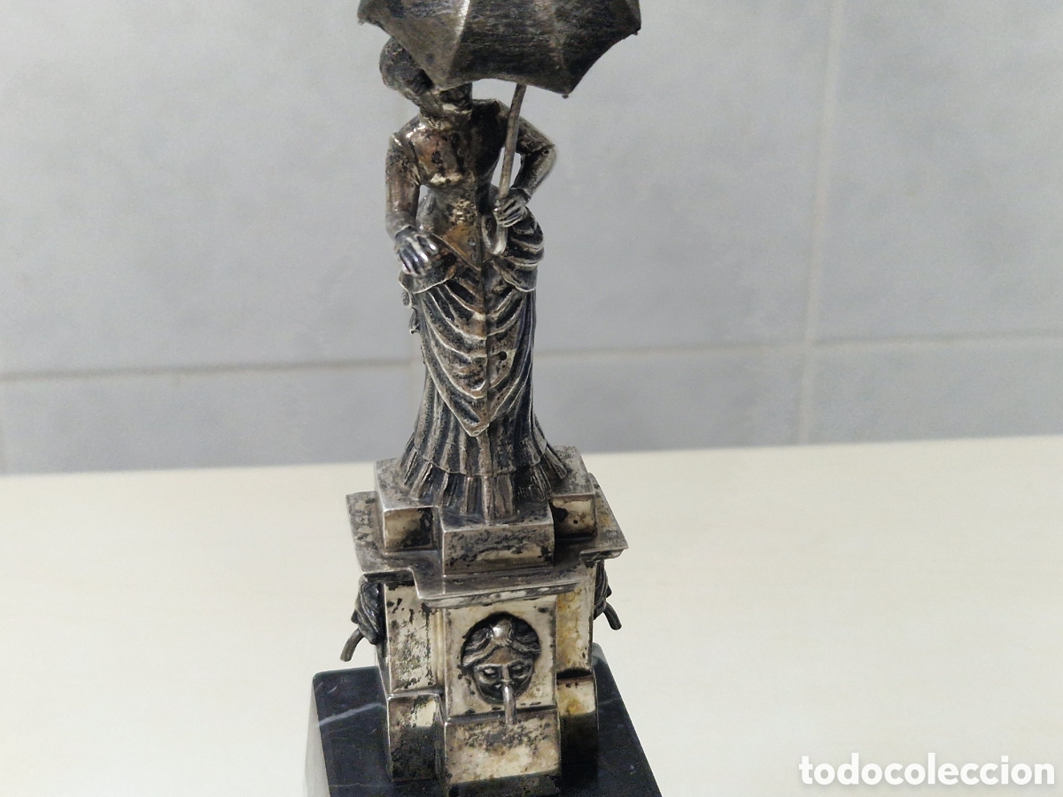 Joyeria: FIGURA DE MUJER CON PARAGUAS PLATA - Foto 18