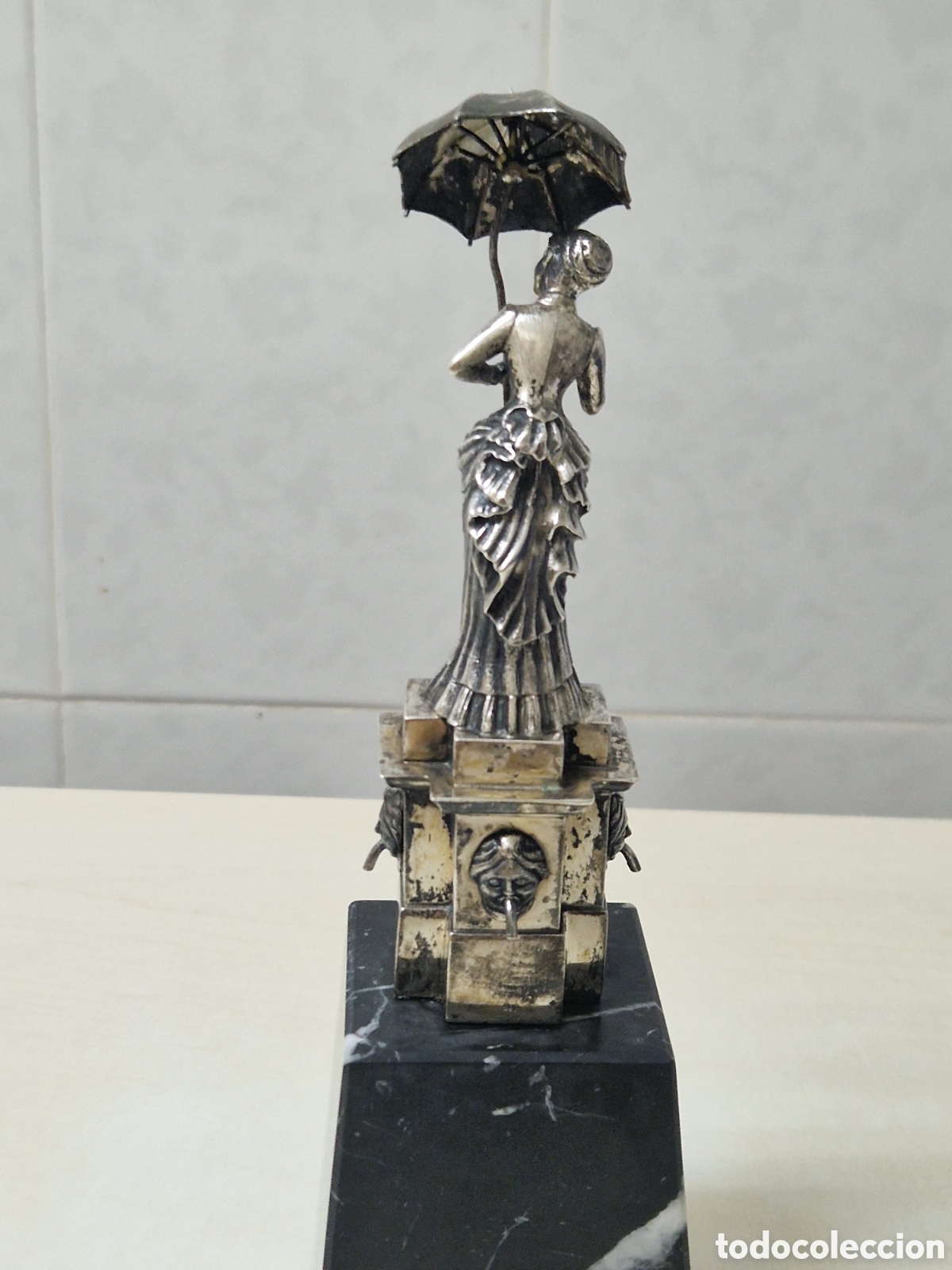 Joyeria: FIGURA DE MUJER CON PARAGUAS PLATA - Foto 20