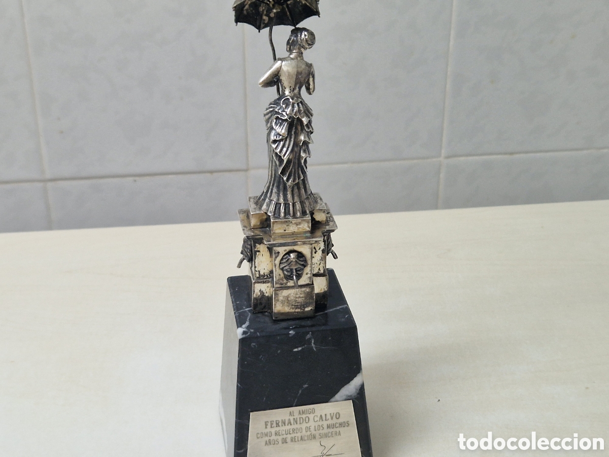 Joyeria: FIGURA DE MUJER CON PARAGUAS PLATA - Foto 21