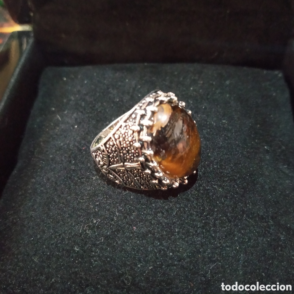 Joyeria: ANILLO CON OJO DE TIGRE. - Foto 2