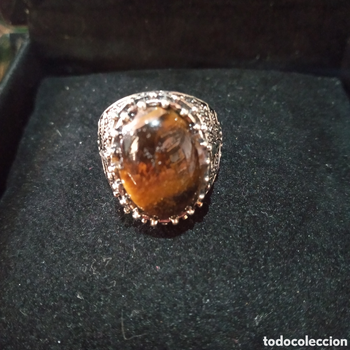 Joyeria: ANILLO CON OJO DE TIGRE. - Foto 1