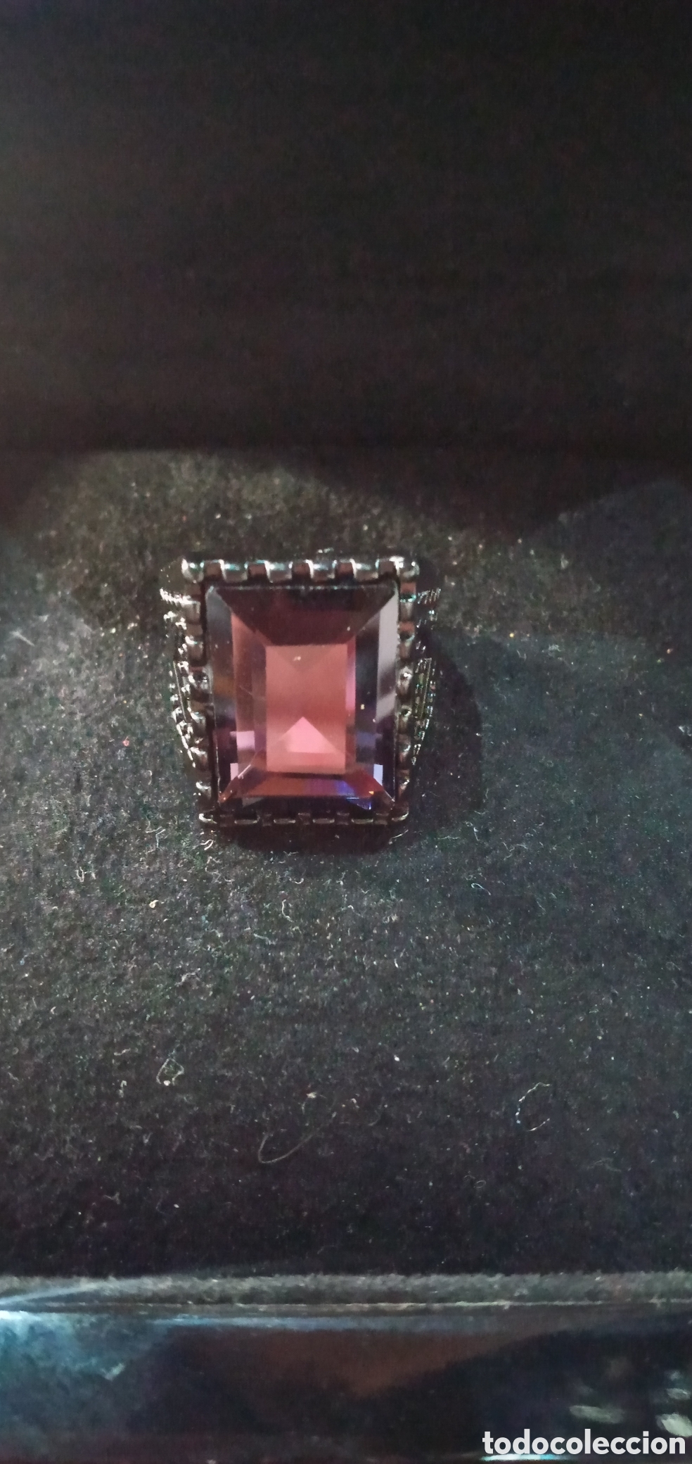 Joyeria: ANILLO CON PIEDRA TIPO AMATISTA. - Foto 3