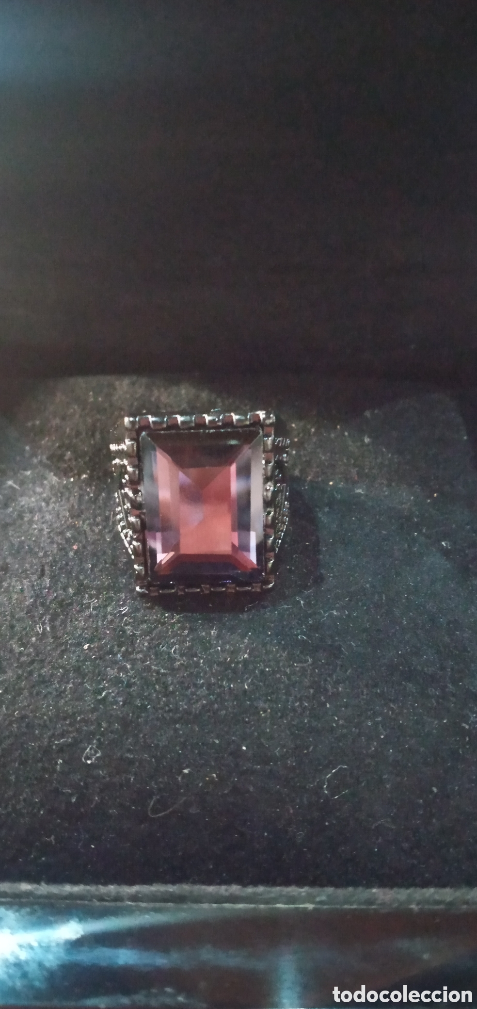 Joyeria: ANILLO CON PIEDRA TIPO AMATISTA. - Foto 4