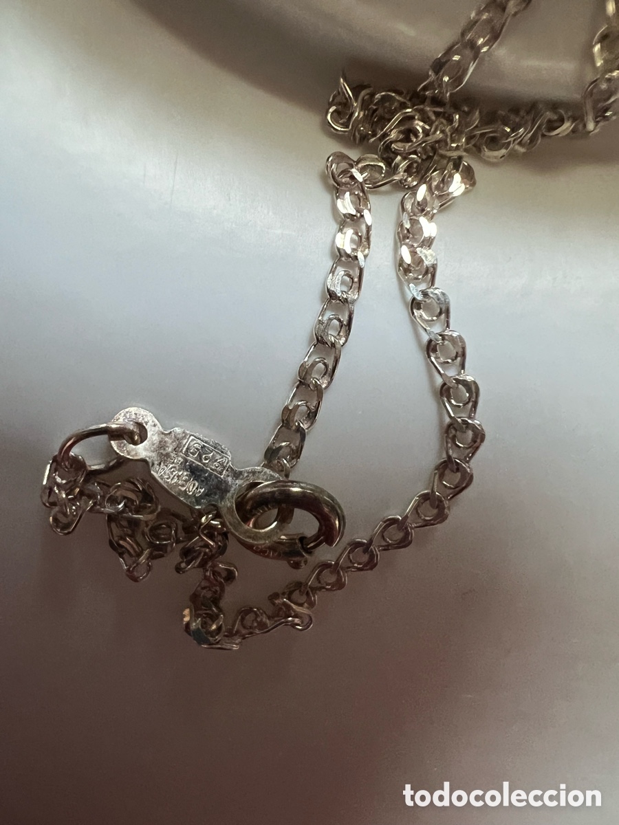 Joyeria: Conjunto gargantilla y pendientes de plata nuevos - Foto 5