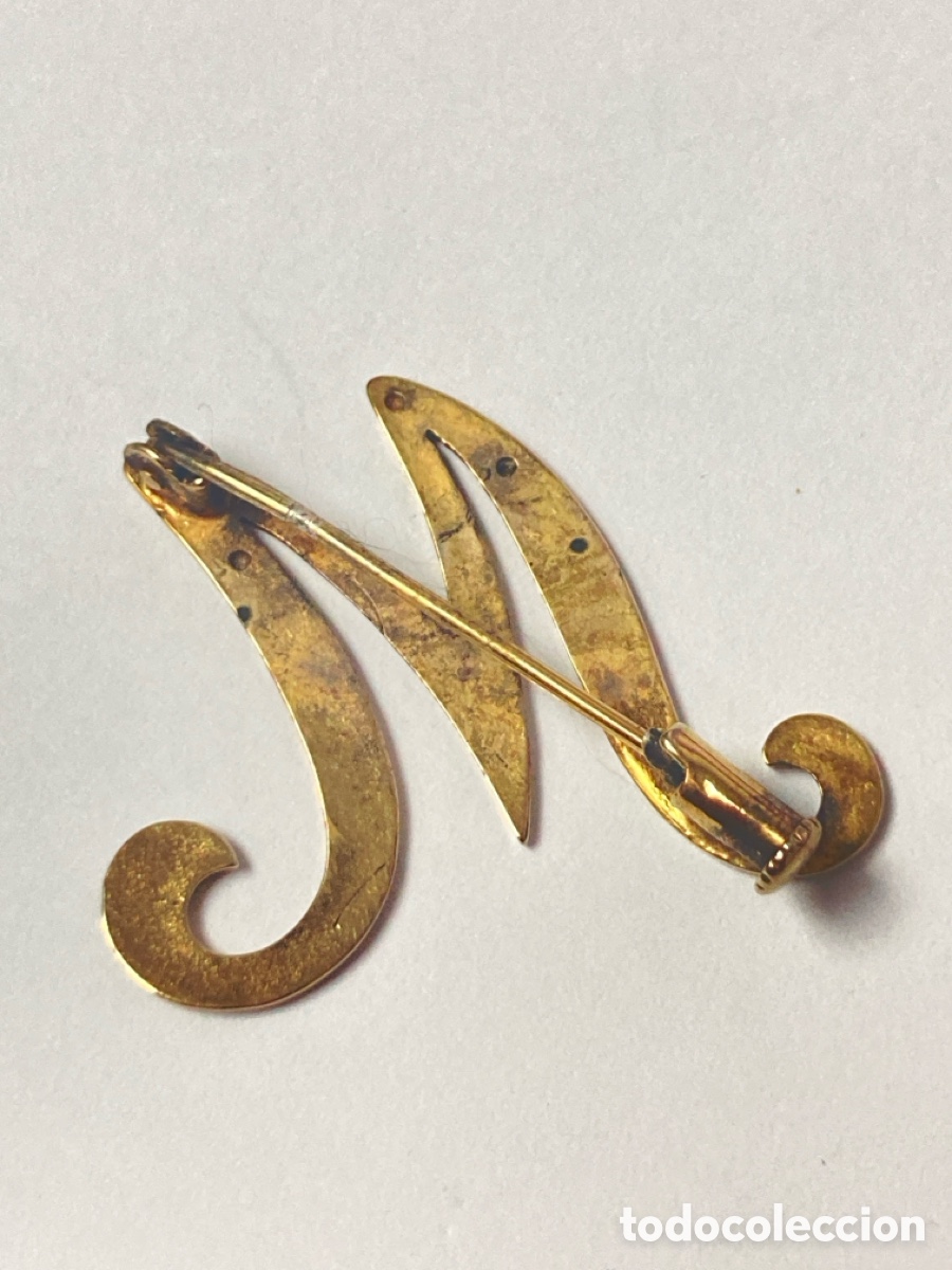 Joyeria: Broche de plata chapado oro /B63 - Foto 4