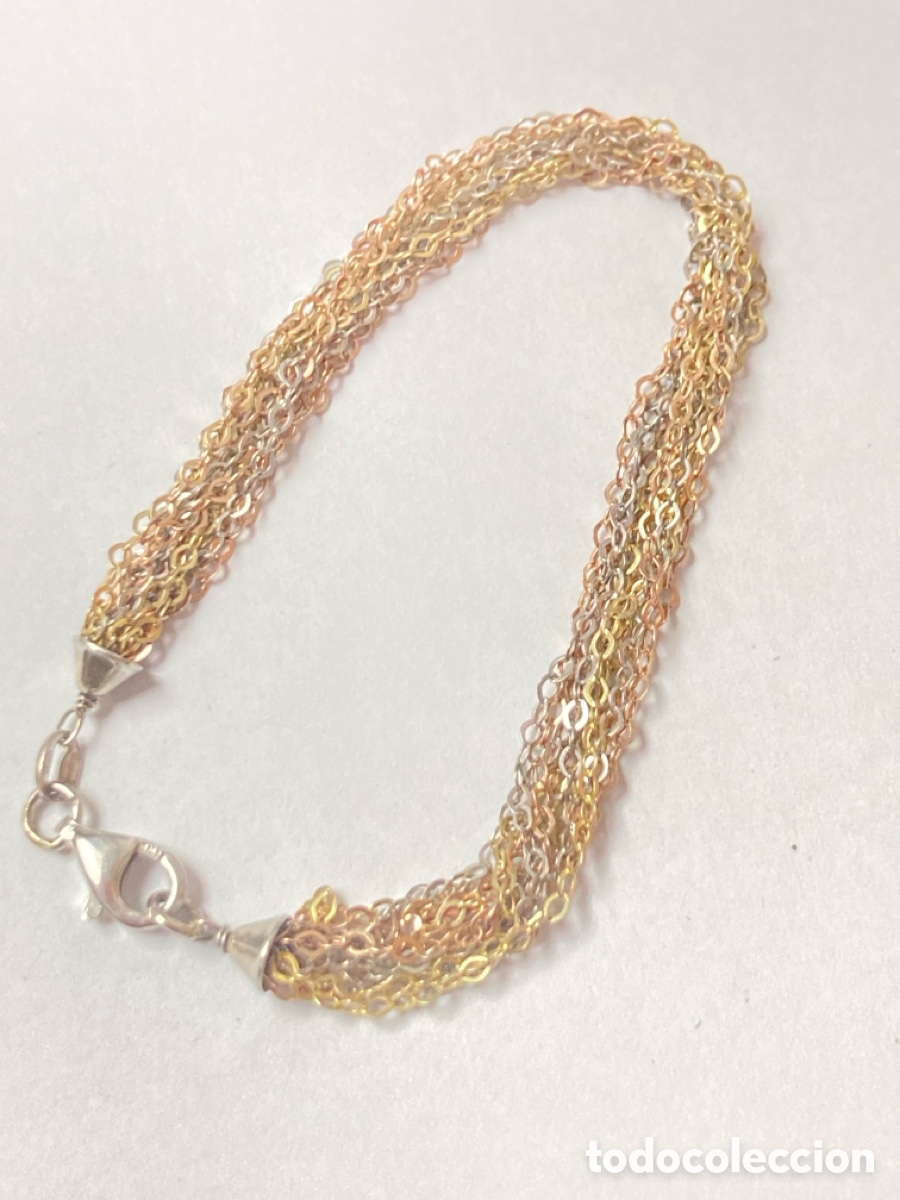 Joyeria: Pulsera de plata tricolor /Pul140 - Foto 1