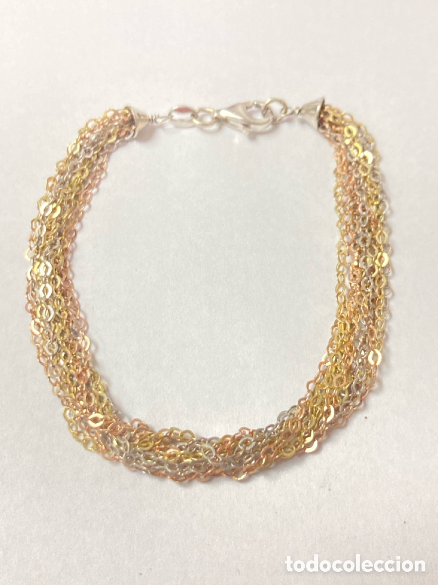 Joyeria: Pulsera de plata tricolor /Pul140 - Foto 2