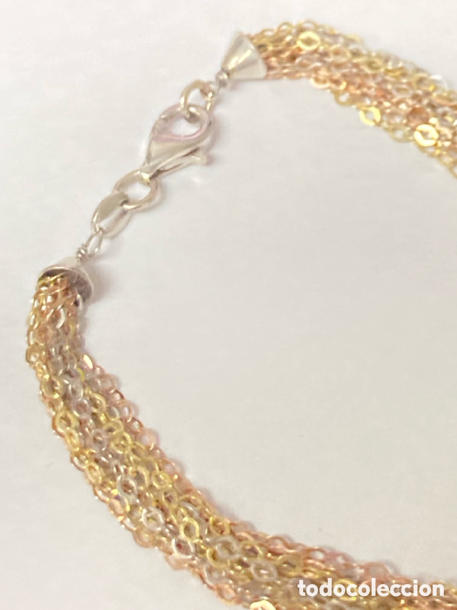 Joyeria: Pulsera de plata tricolor /Pul140 - Foto 3
