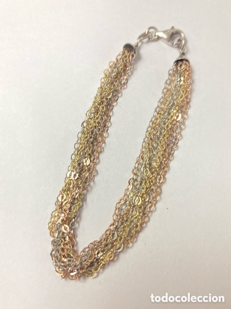 Joyeria: Pulsera de plata tricolor /Pul140 - Foto 4