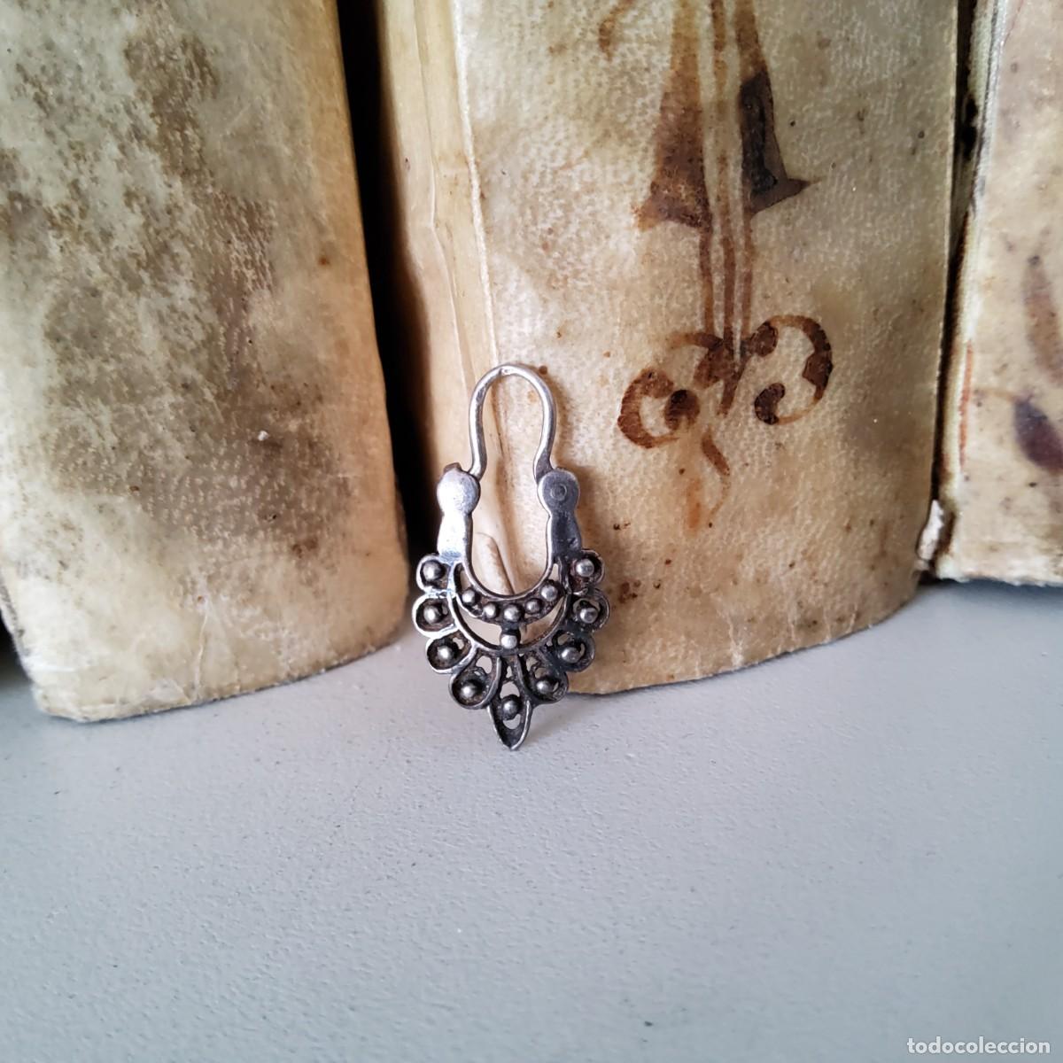 Joyeria: ANTIGUO PENDIENTE DE PLATA, SOLO UNO - Foto 1