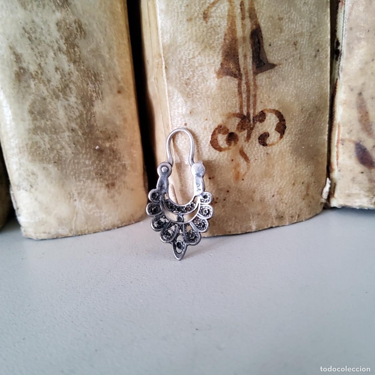 Joyeria: ANTIGUO PENDIENTE DE PLATA, SOLO UNO - Foto 4
