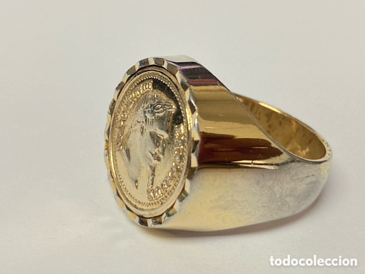 Joyeria: Sortija - sello dorado /S150 - Foto 2