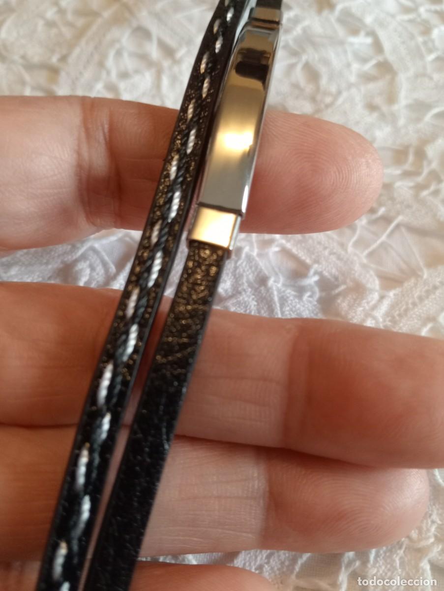 Joyeria: PULSERA DE CUERO NEGRO (SIN USAR) - Foto 2