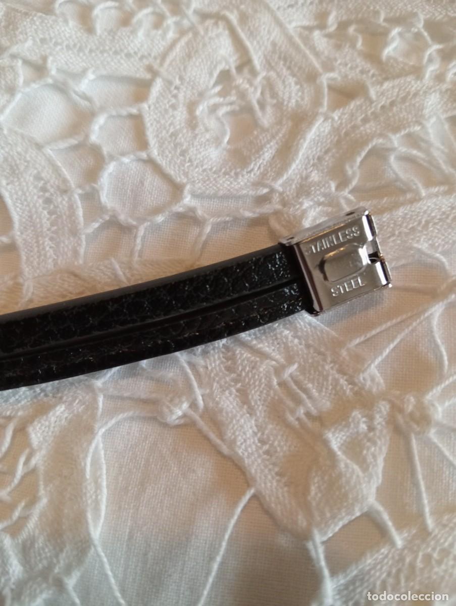 Joyeria: PULSERA DE CUERO NEGRO (SIN USAR) - Foto 4