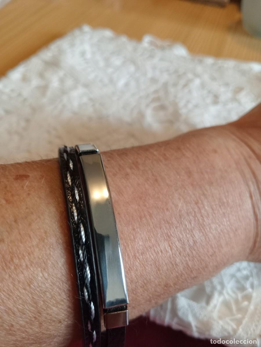 Joyeria: PULSERA DE CUERO NEGRO (SIN USAR) - Foto 5