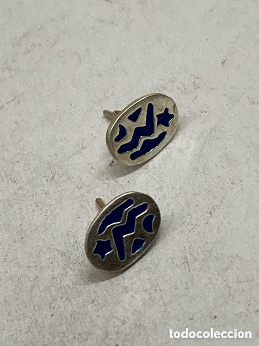 Joyeria: Pendientes de plata y esmalte P151 - Foto 1