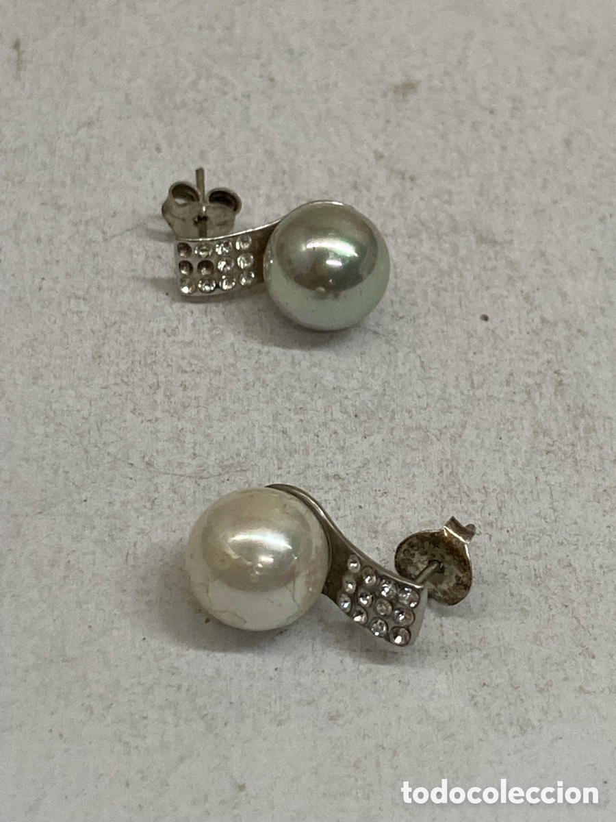 Joyeria: Pendientes de plata y perlas P114 - Foto 1