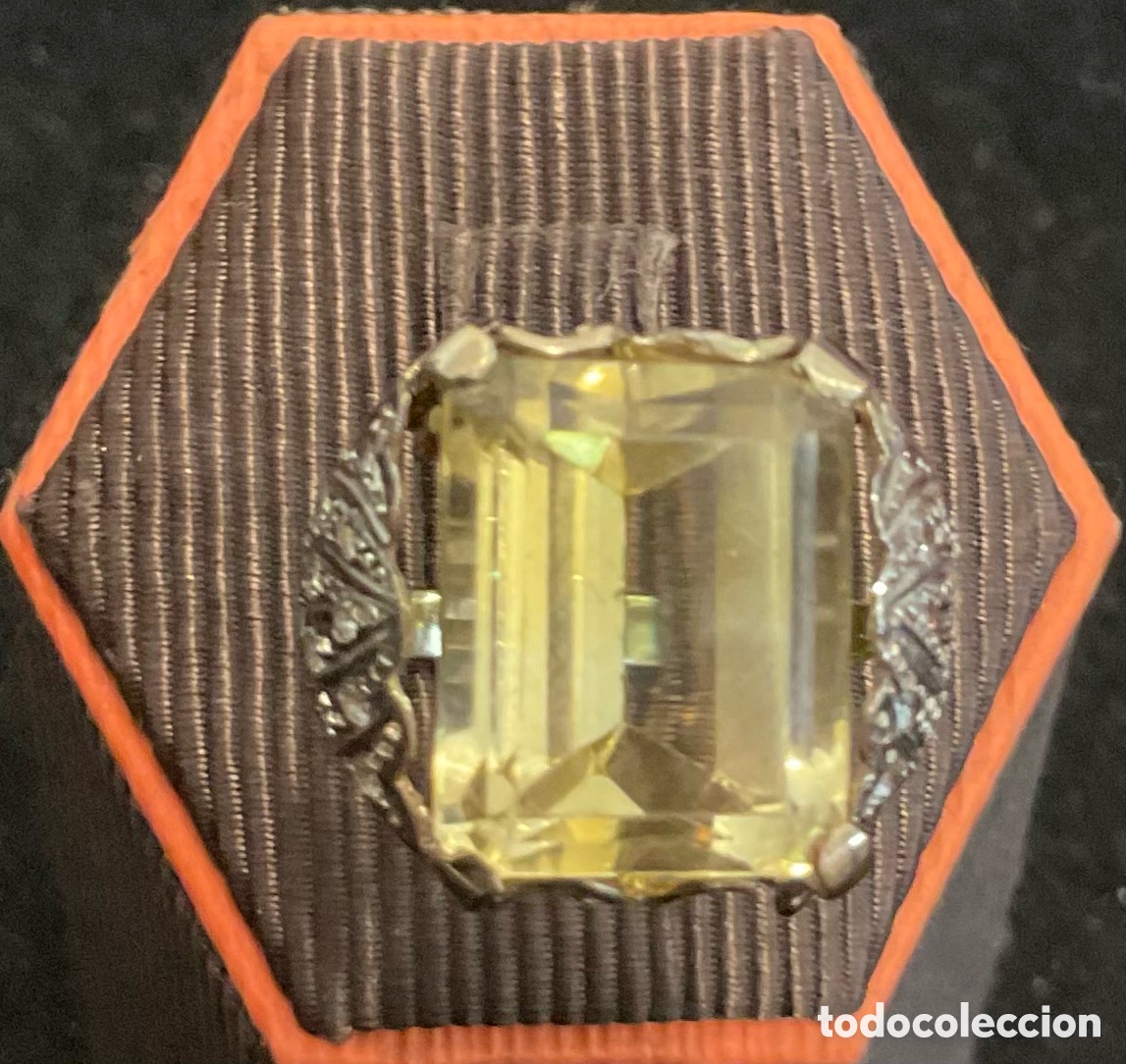 Joyeria: Anillo de oro y cuarzo citrino - Foto 3