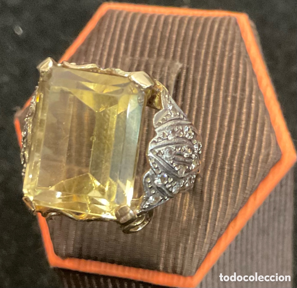 Joyeria: Anillo de oro y cuarzo citrino - Foto 4