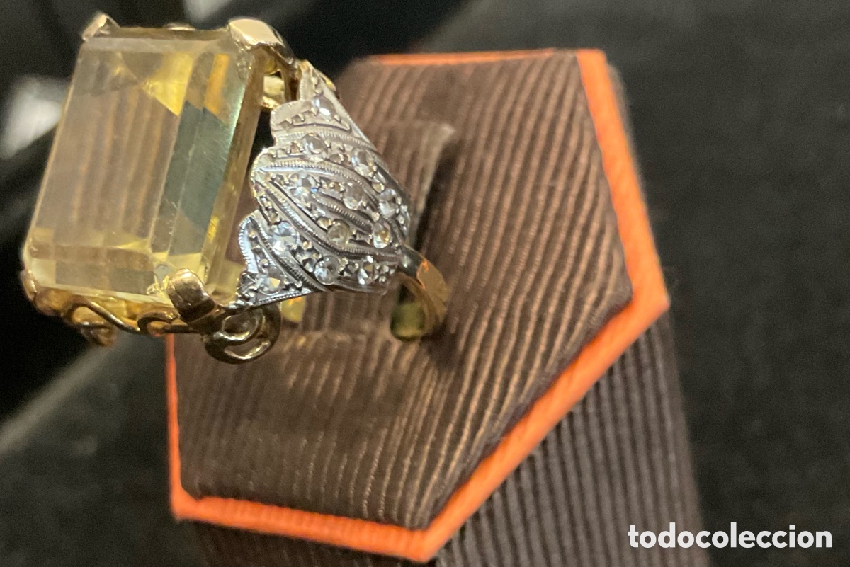 Joyeria: Anillo de oro y cuarzo citrino - Foto 5