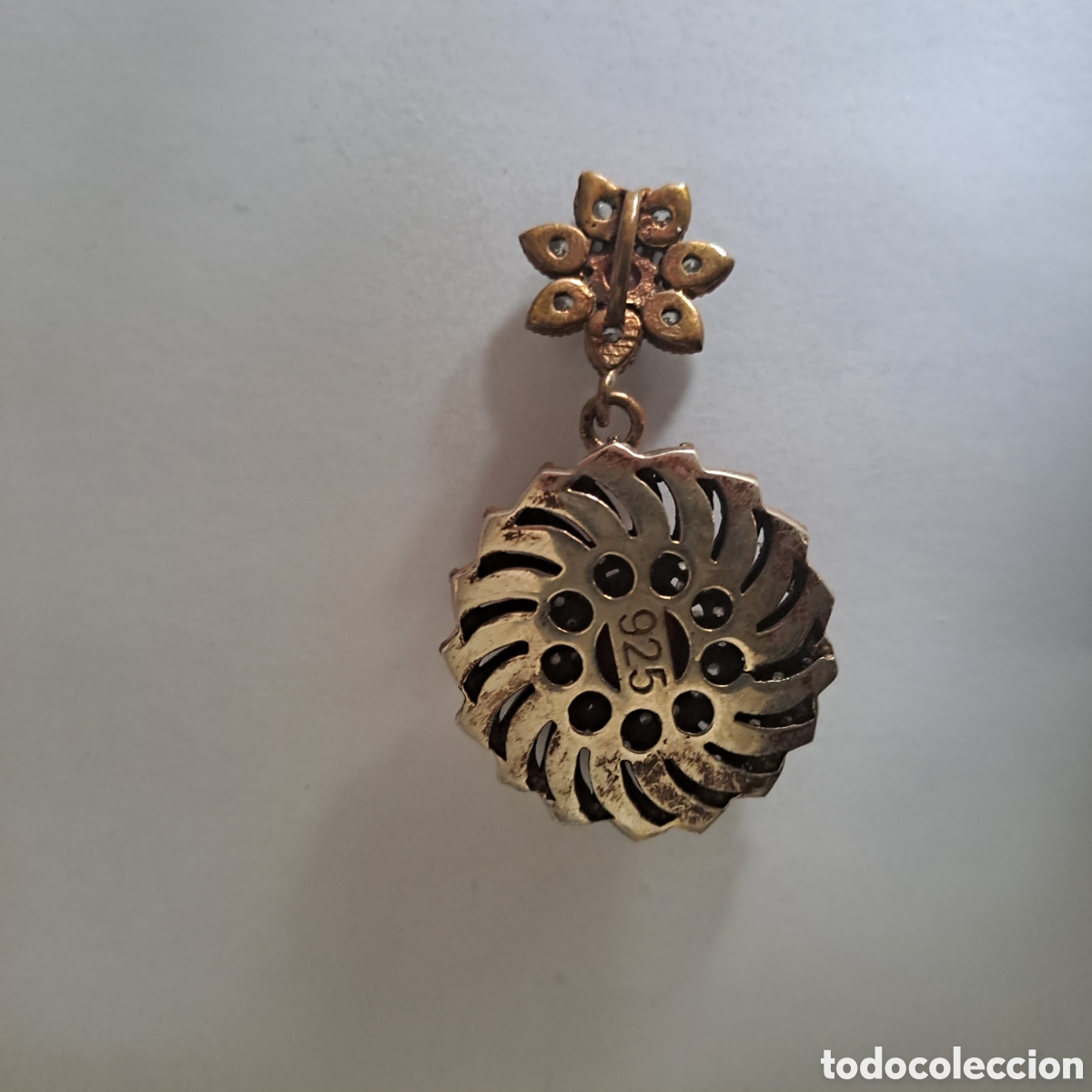 Joyeria: Colgante de plata 925 redondo y flor - Foto 3
