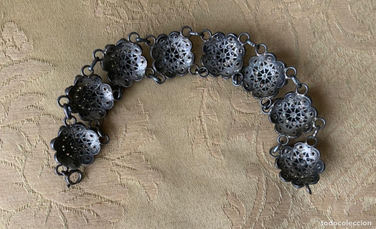 Joyeria: ANTIGUA PULSERA DE PLATA , BOT&Oacute;N CHARRO - Foto 10