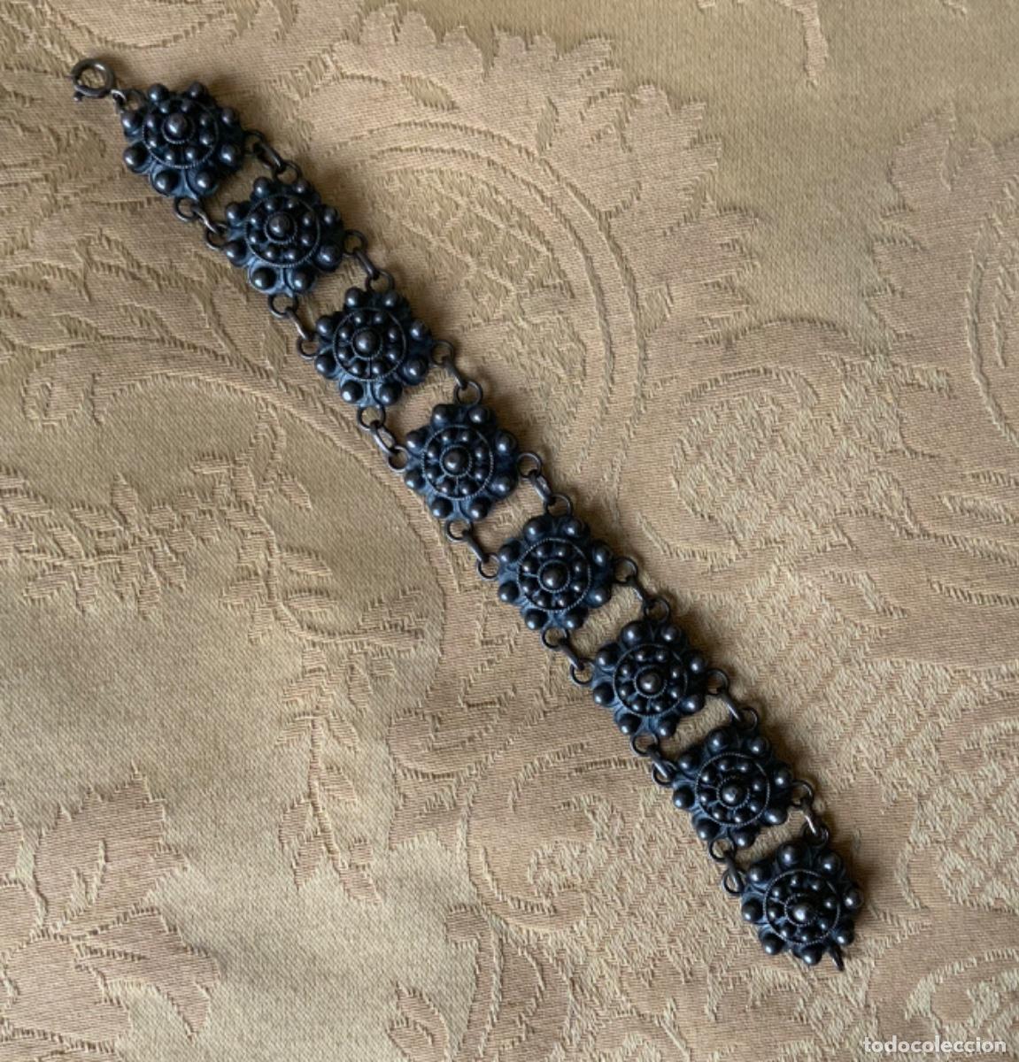 Joyeria: ANTIGUA PULSERA DE PLATA , BOT&Oacute;N CHARRO - Foto 11