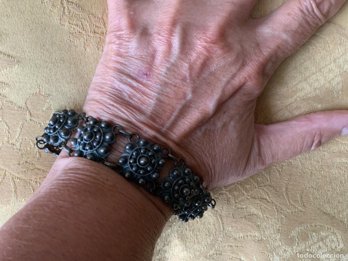 Joyeria: ANTIGUA PULSERA DE PLATA , BOT&Oacute;N CHARRO - Foto 13