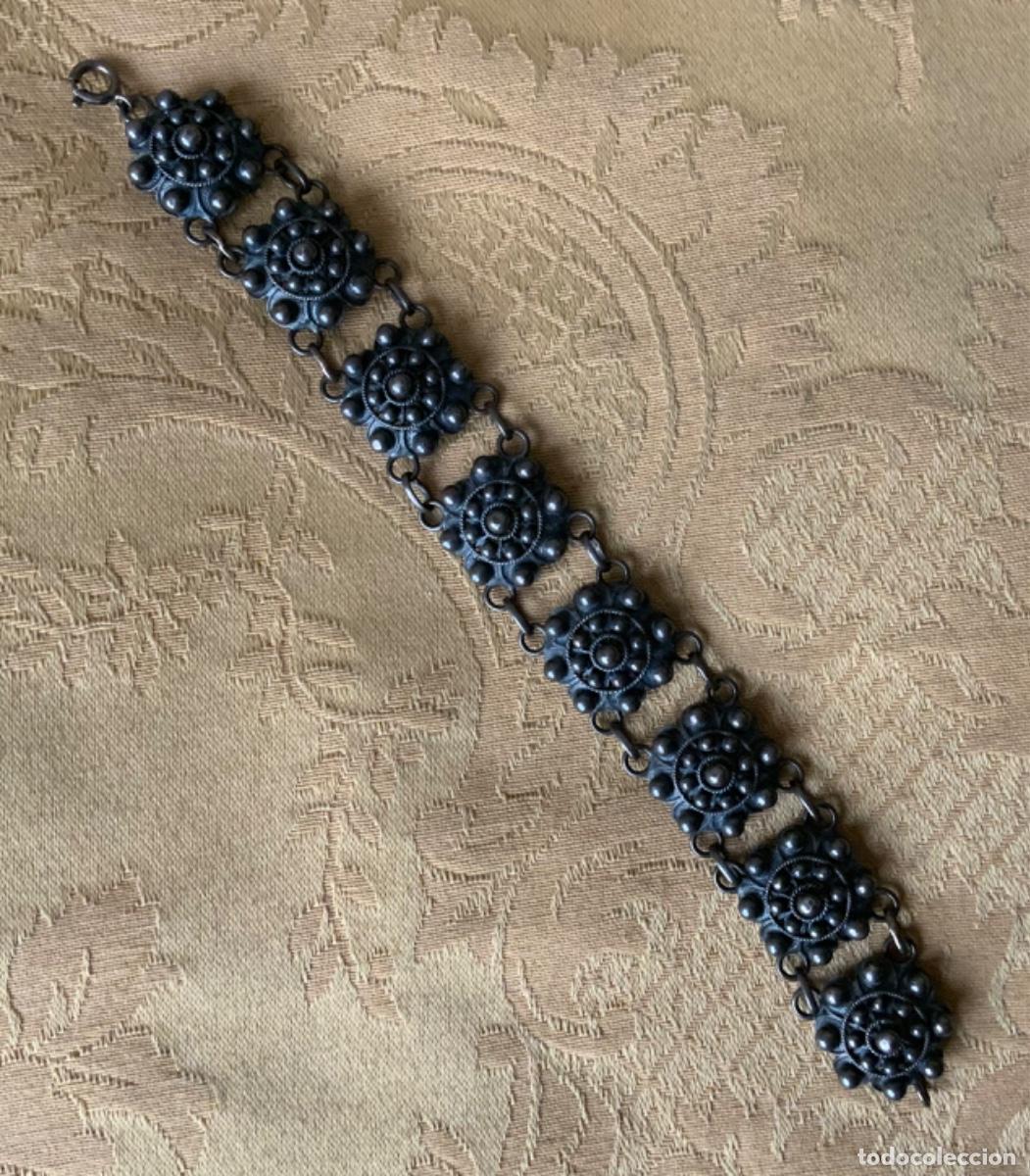 Joyeria: ANTIGUA PULSERA DE PLATA , BOT&Oacute;N CHARRO - Foto 17